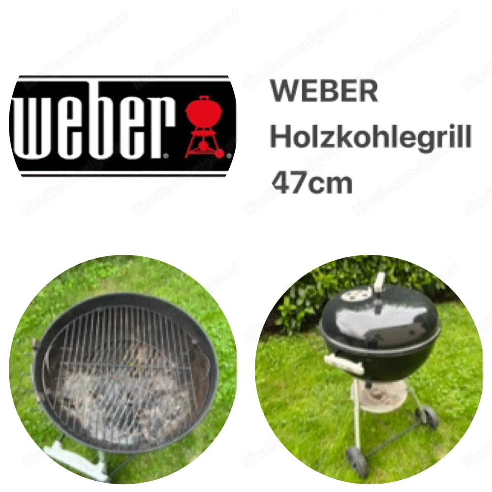 WEBER Holzkohle Kugelgrill 47cm