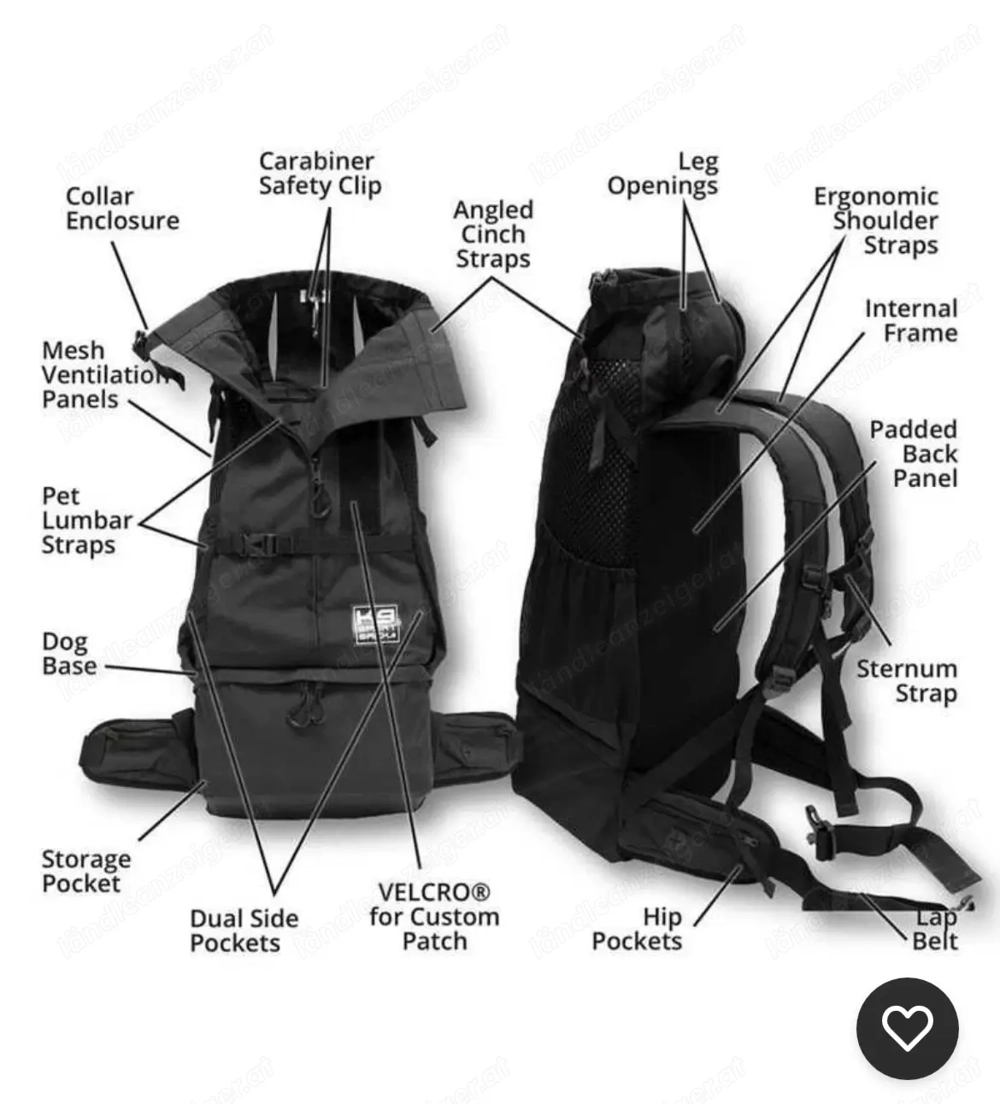 Rucksack für Hunde   Neu und ungetragen