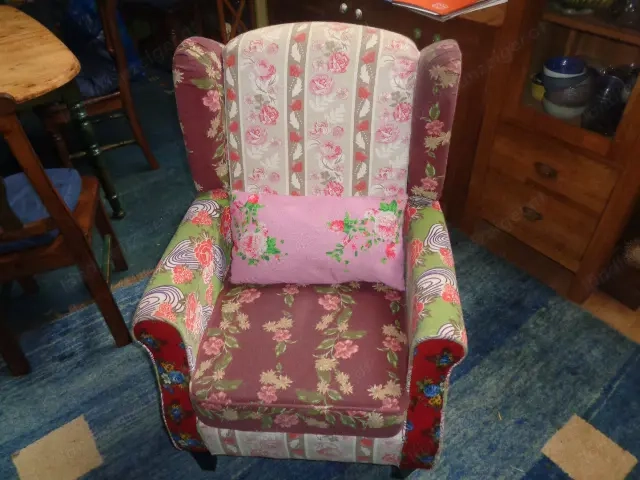 Patchworksessel, Lehnstuhl