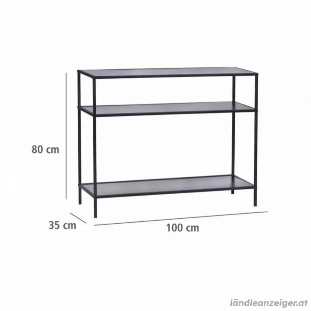 Konsolentisch Schwarz - 100 x 80 x 35 cm | NEU