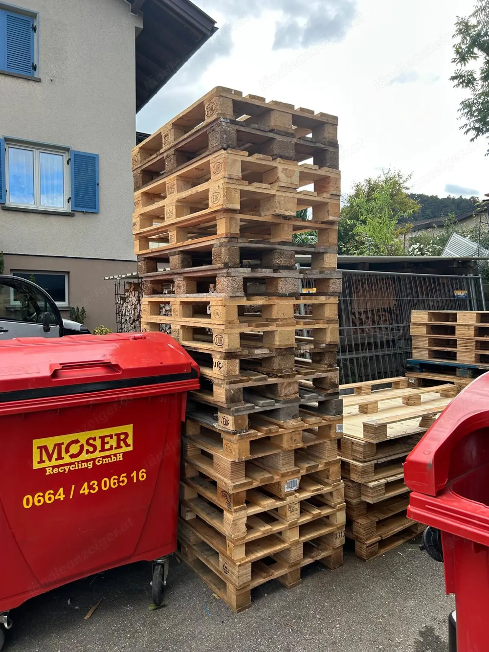 Europaletten zu verkaufen
