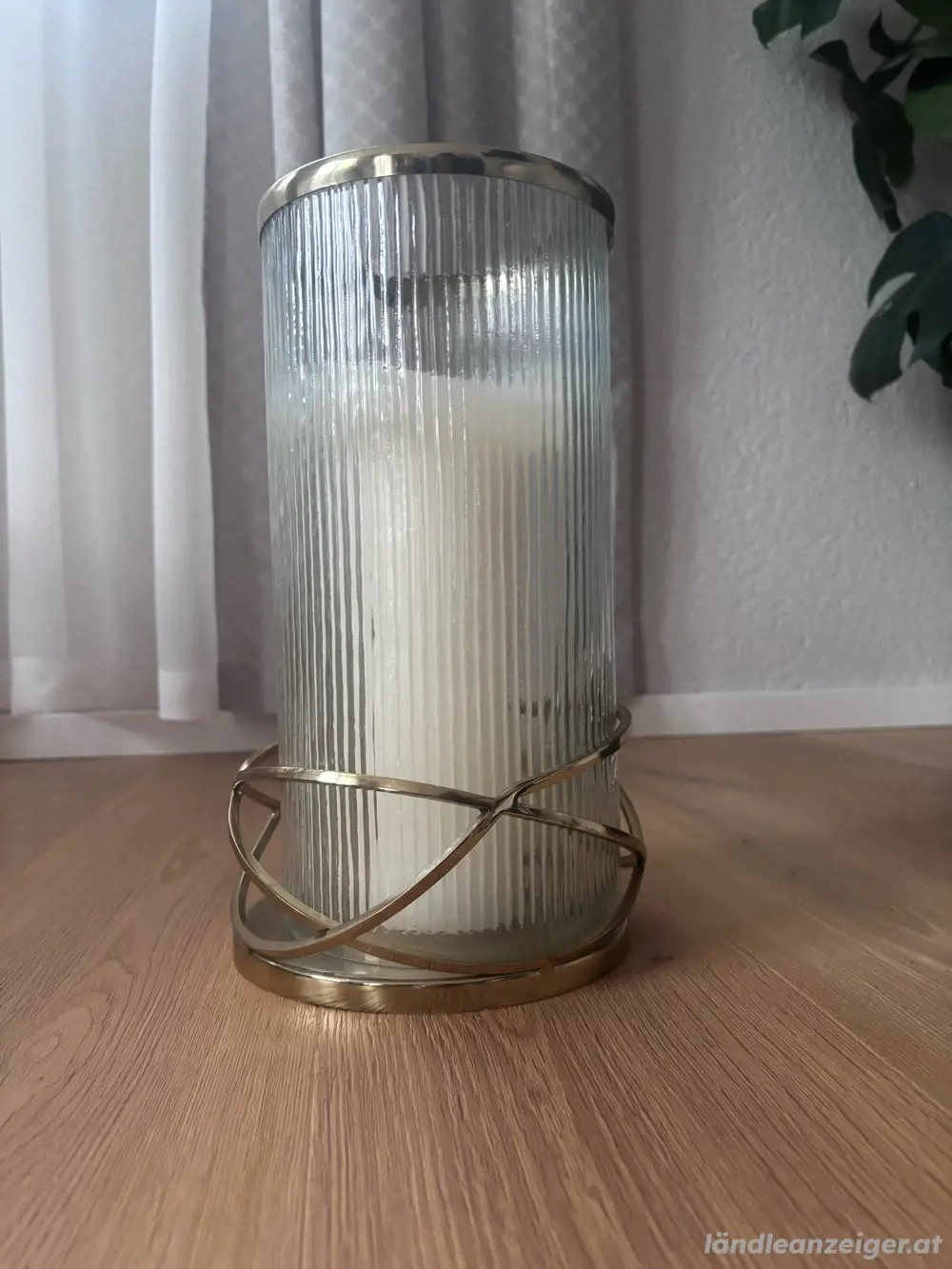 Bodenkerzenständer Gold   eleganter Deko-Hingucker