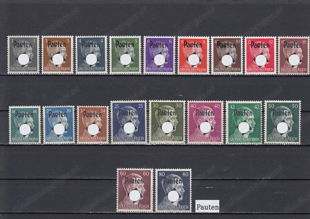 Briefmarken Eu Lokalausgaben mit Aufdruck Postfrisch