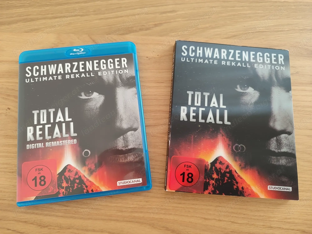 BluRay Arnold Schwarzenegger Total Recall Remastered Ultimate Rekall Edition