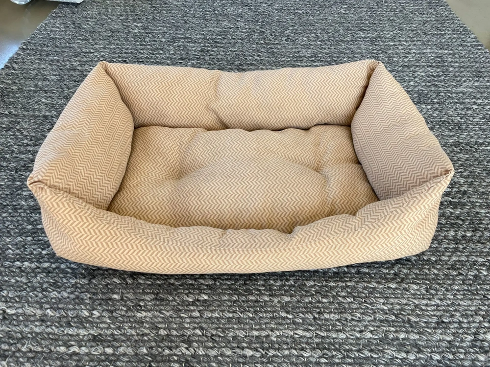 Hundebett beige braun