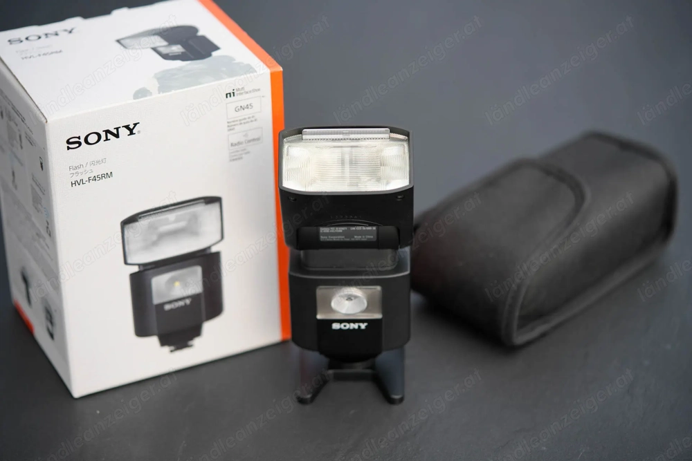 Sony HVL-F45RM kompakter, leistungsstarker Aufsteckblitz. Neuwertig, originalverpackt