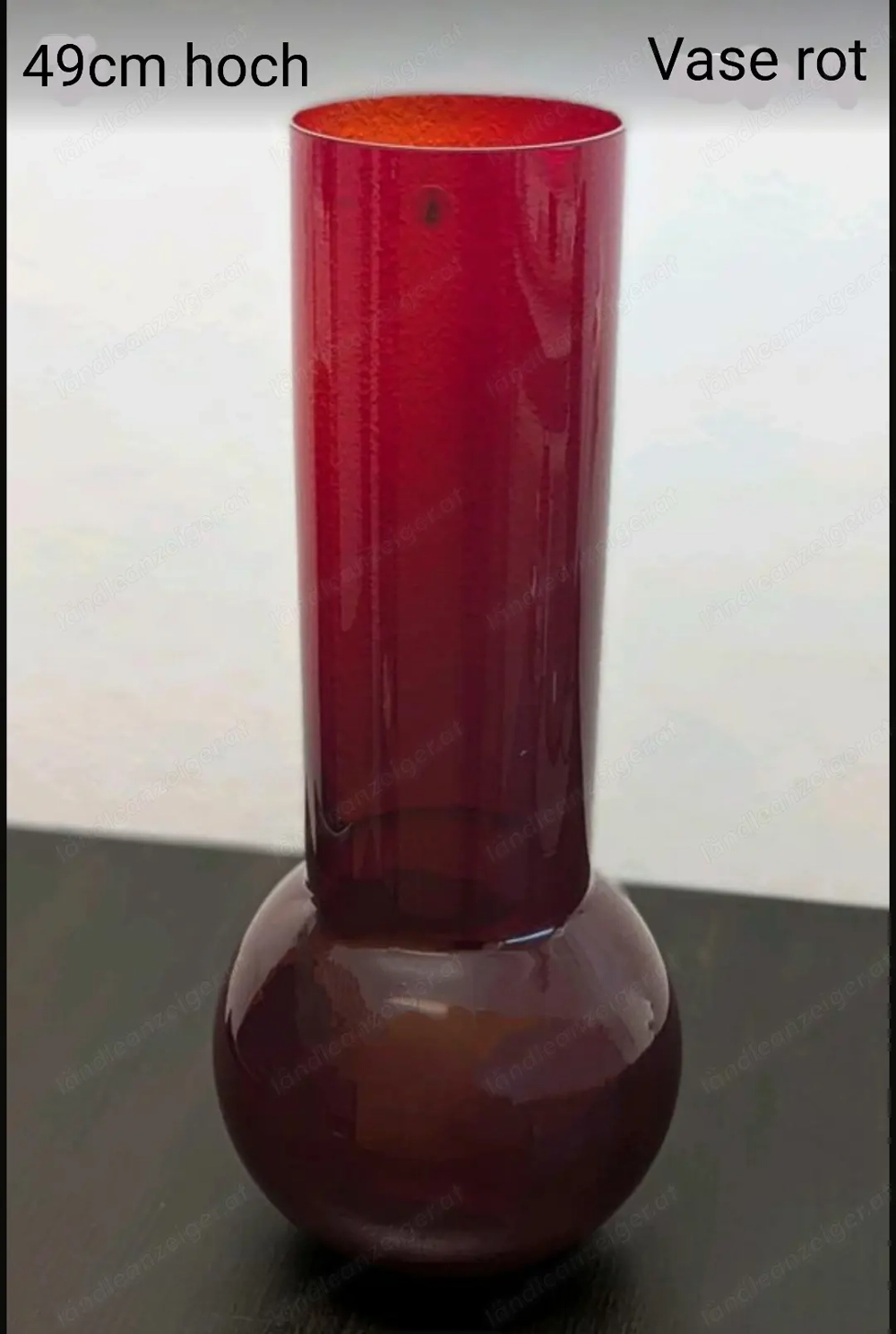 Vase Bodenvase, aus Glas