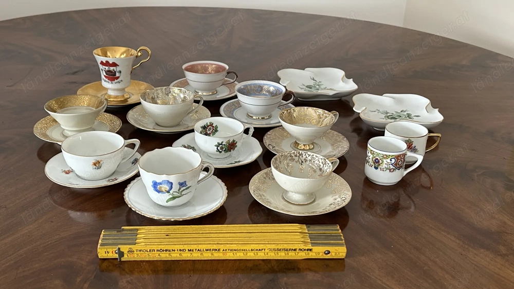 Mokkatassen mit Untertassen 10 Stück