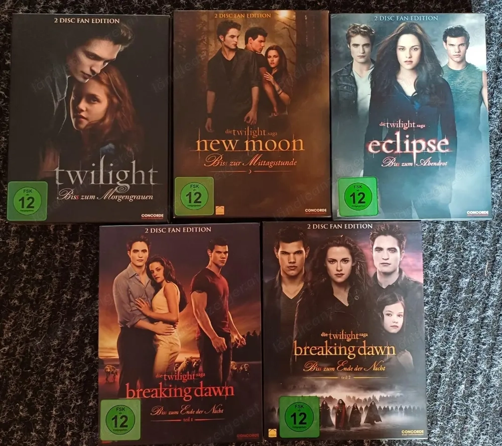 Twilight Saga DVD 1-5