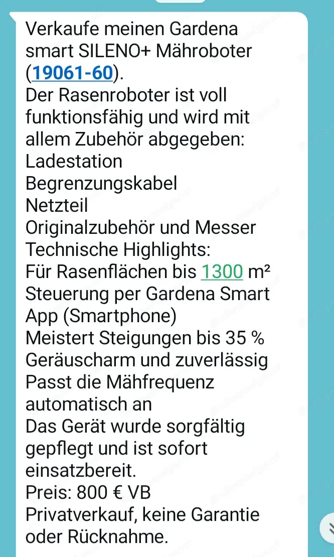 Rasenroboter Gardena