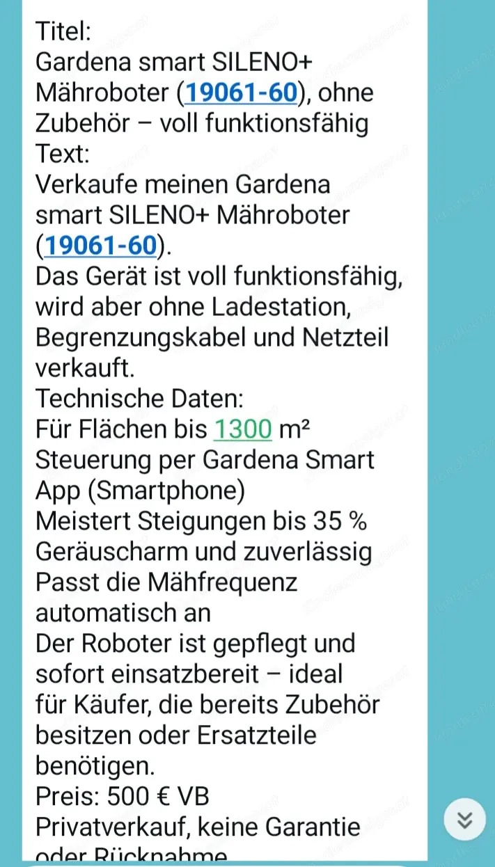 Rasenroboter Gardena 