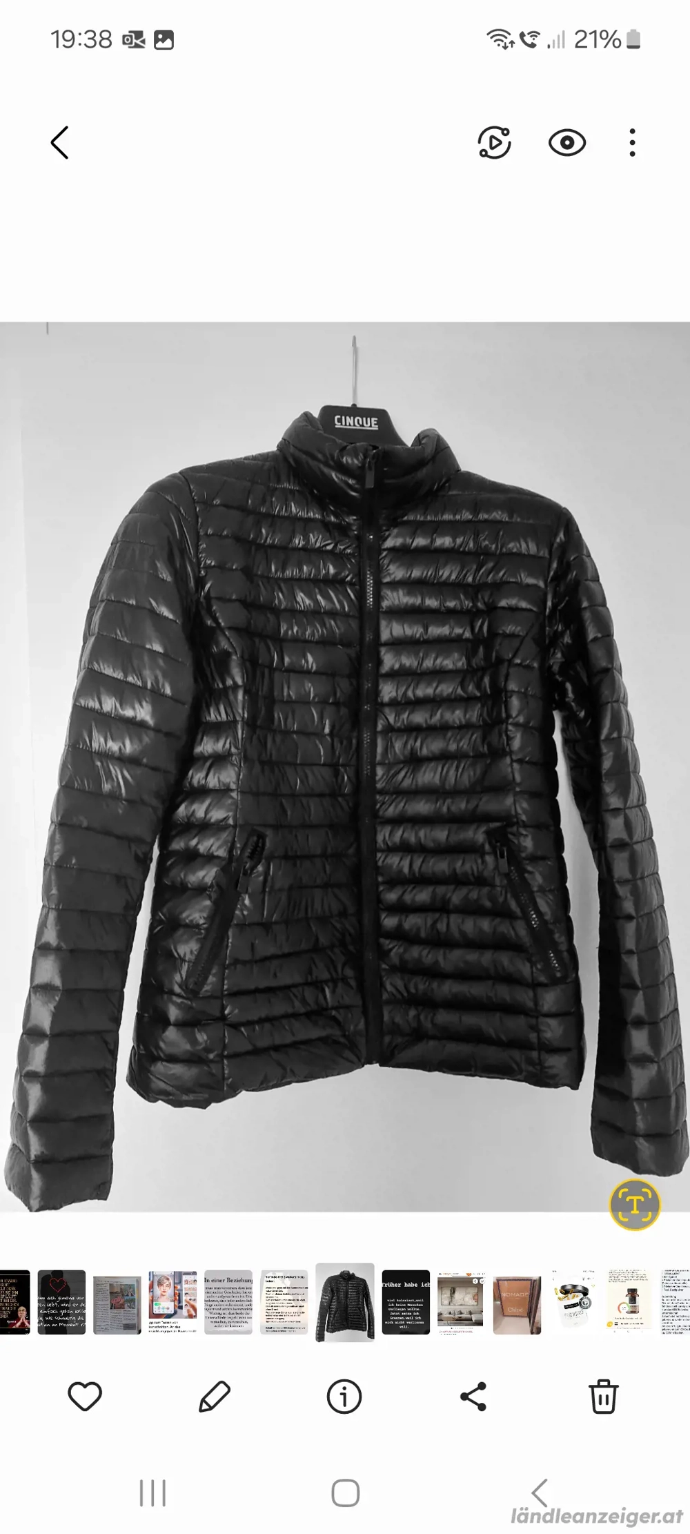 Wattierte Winterjacke - unisex