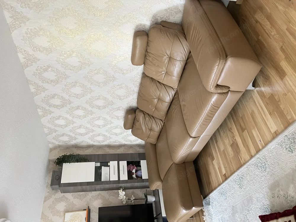 Echtleder L-Sofa