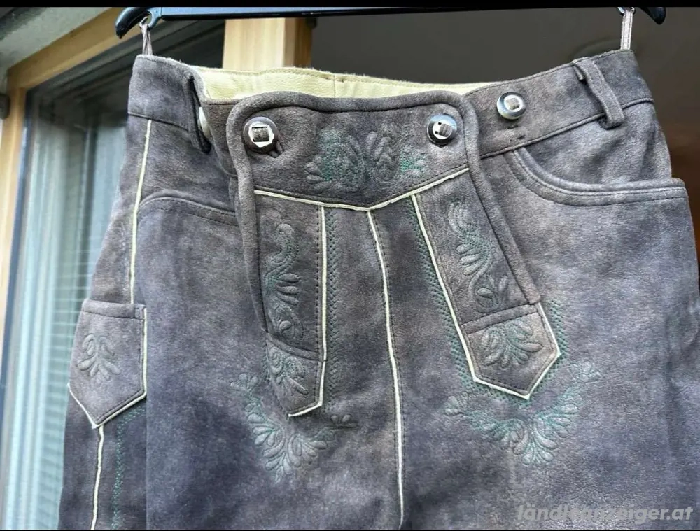 Trachtenlederhose lang Gr.52 braun