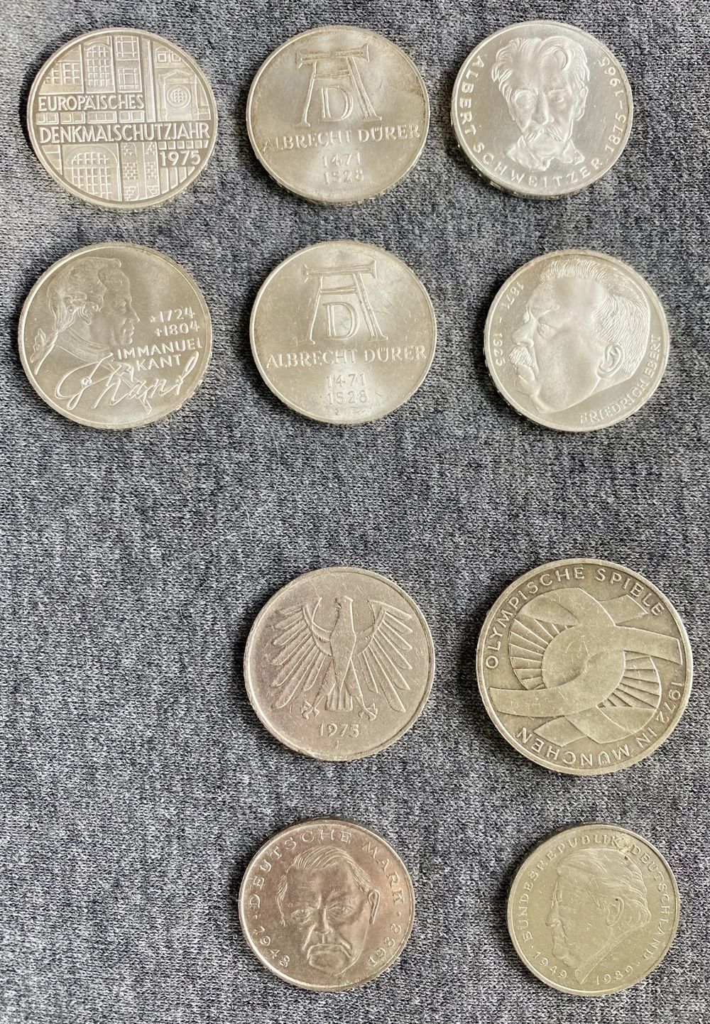 Silber-Münzen aus Deutschland