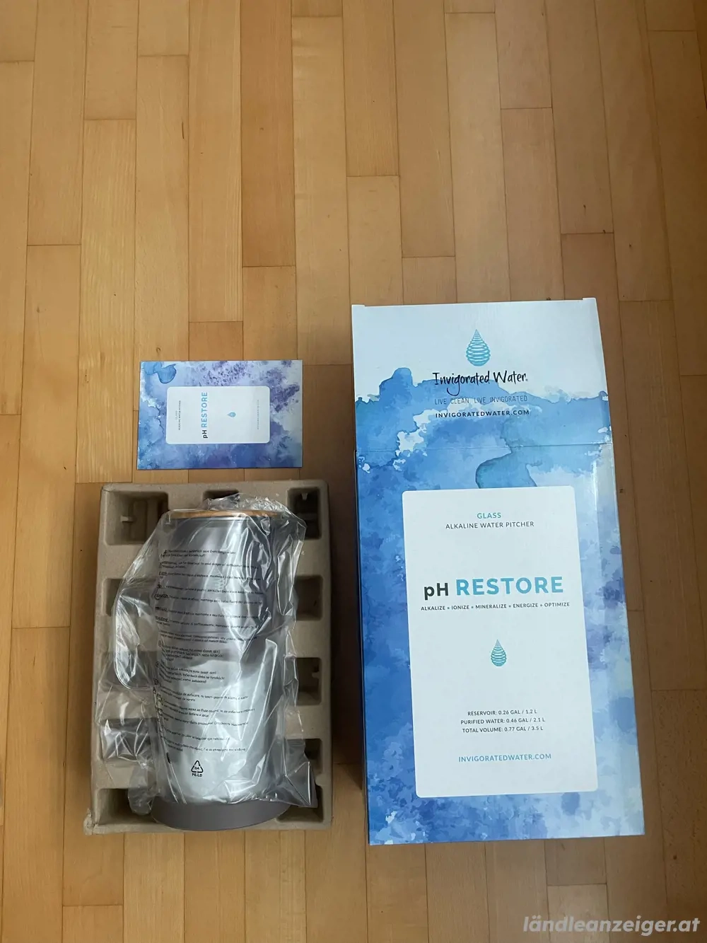 NEU: Glas Alkaline Wasserfilter