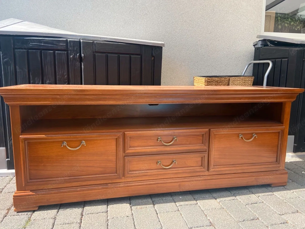 Biedermeier Sideboard TV Kommode Nussbaum Stilmöbel von SELVA Schrank