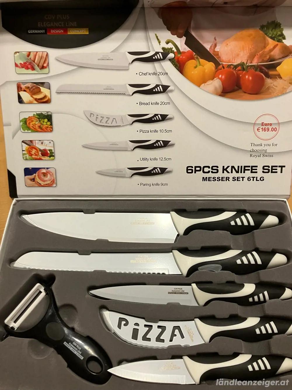 Messerset 6 teilig CVD PLUS Elegance Line