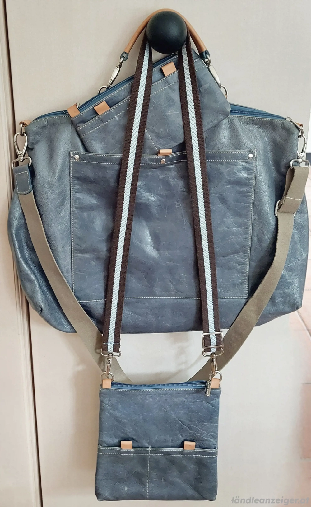 Ledertasche 3 teilig 