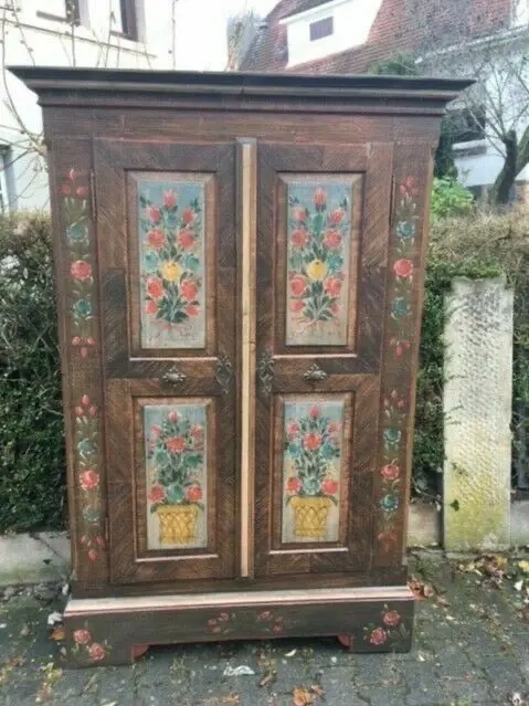Biedermeier Bauernschrank Schrank Dielenschrank Barock Kasten