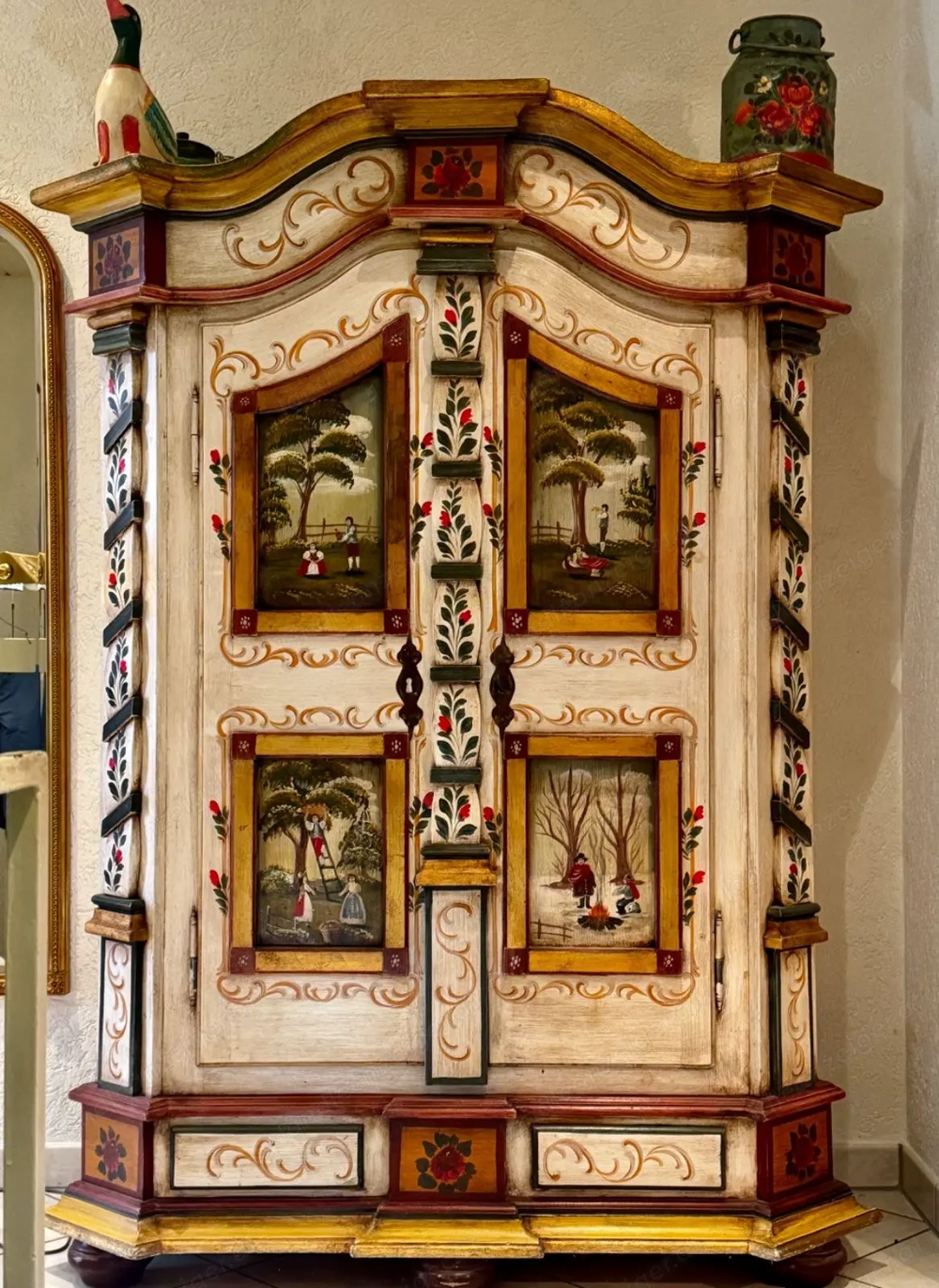 Bauernschrank Barockschrank Dielenschrank Jahreszeitenschrank Kasten 