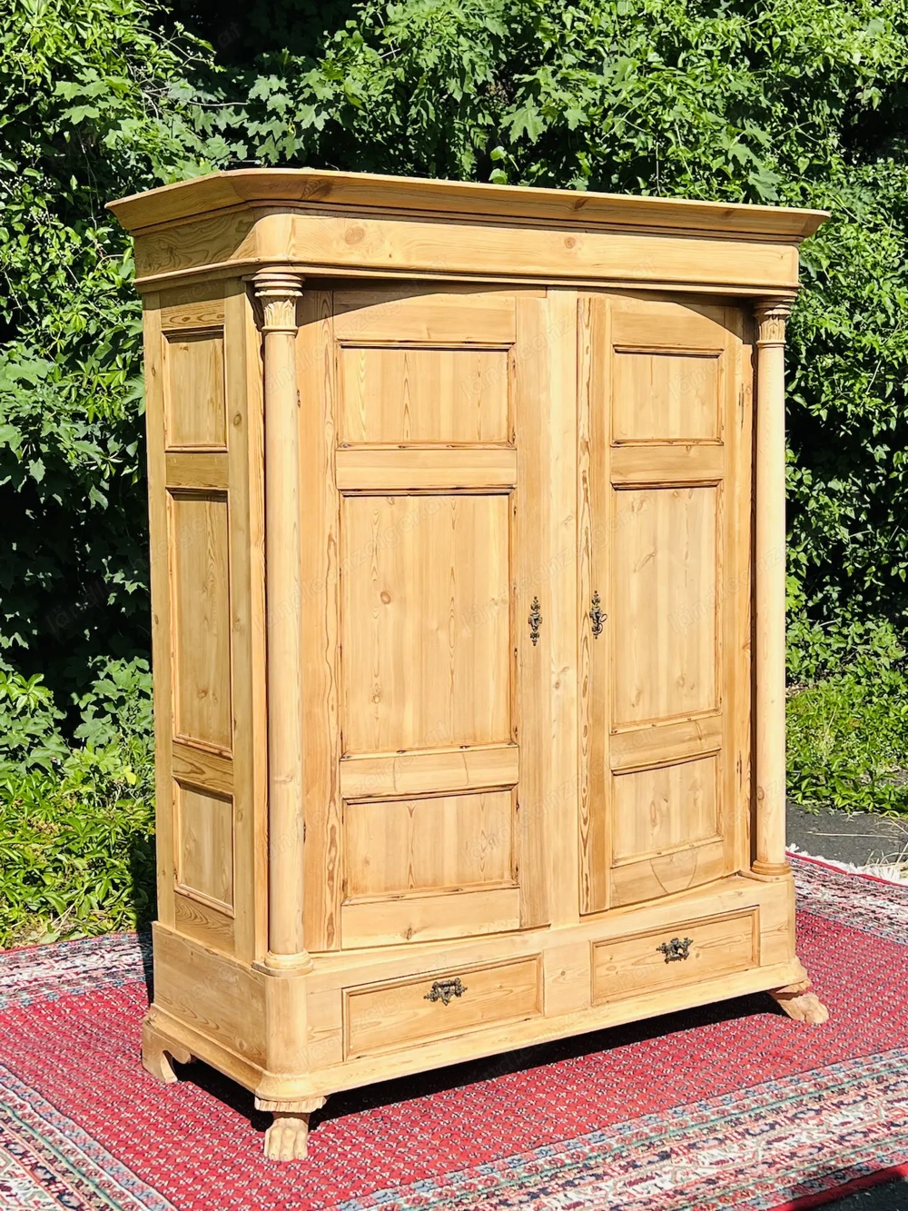 Biedermeier Schrank Barock Dielenschrank Kleiderschrank Bauernschrank Löwenfüße Kasten