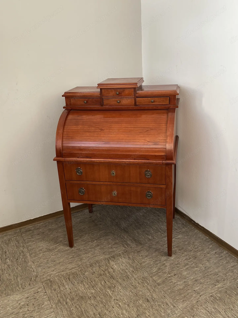 Biedermeier Sekretär Kirschbaum Zylindersekretär Stilmöbel