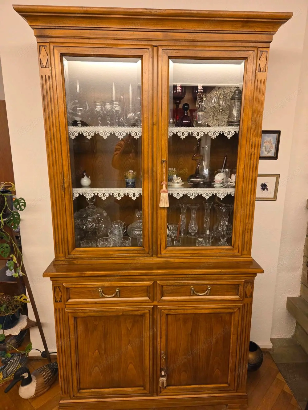 Vitrine Biedermeier Stil SELVA Lieferung möglich