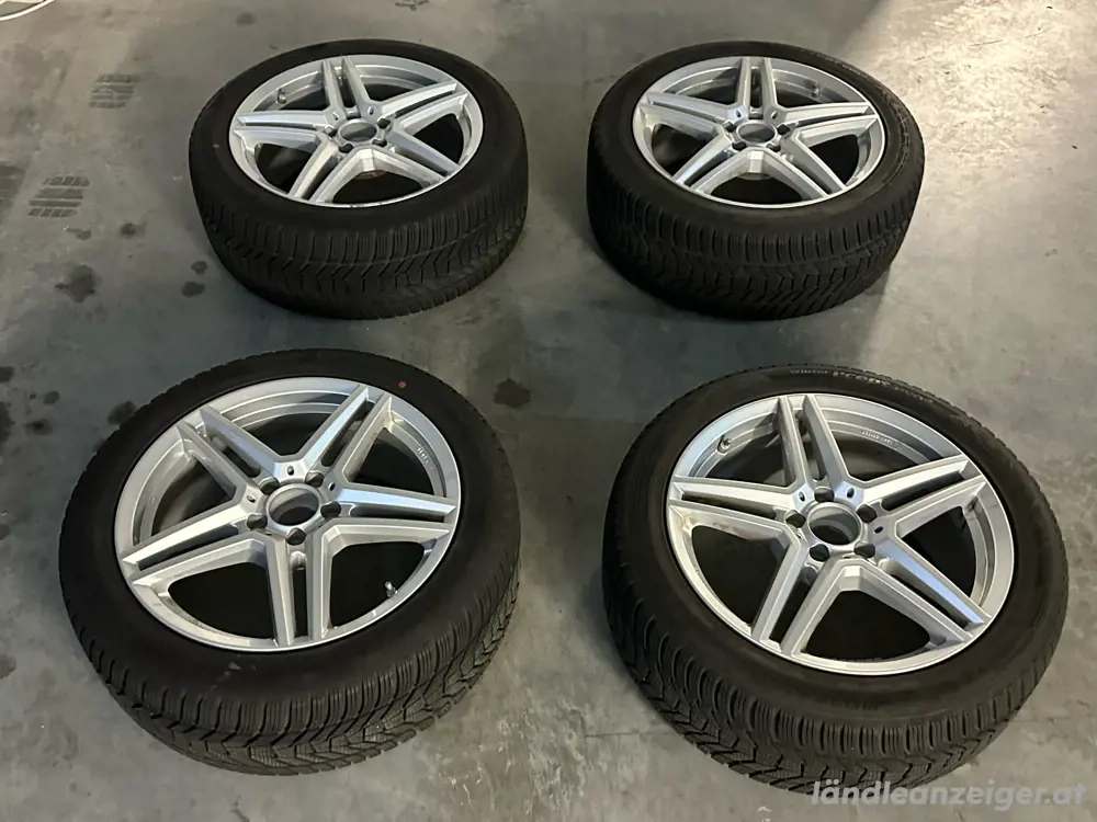 Mercedes W213 E Klasse 18 Zoll Alufelgen mit Winterreifen Hankook