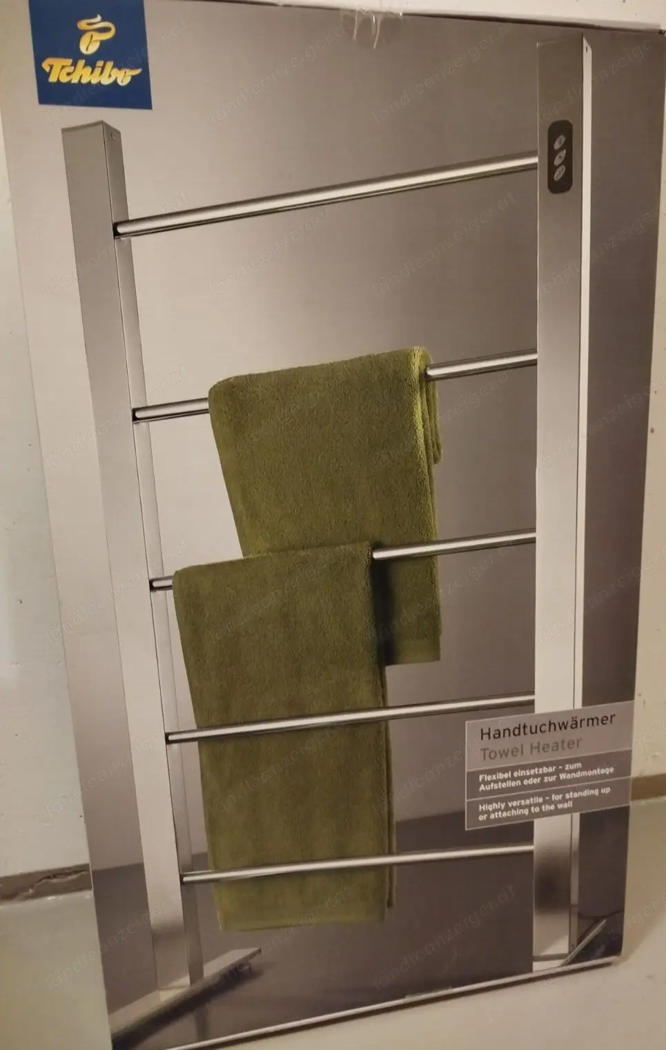 Design-Handtuchheizkörper mobil, elektrisch, NEU