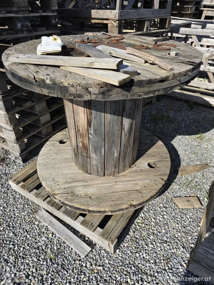 alte Holztrommel zu verschenken