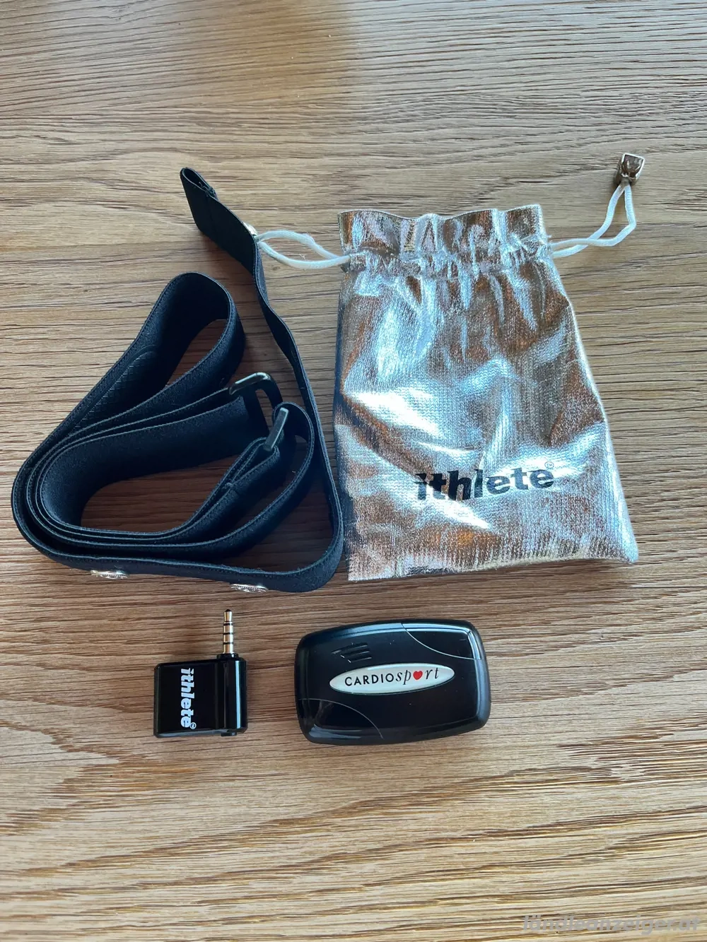 Cardiosport Herzfrequenzgurt + ithlete HRV-Sensor (mit Beutel)