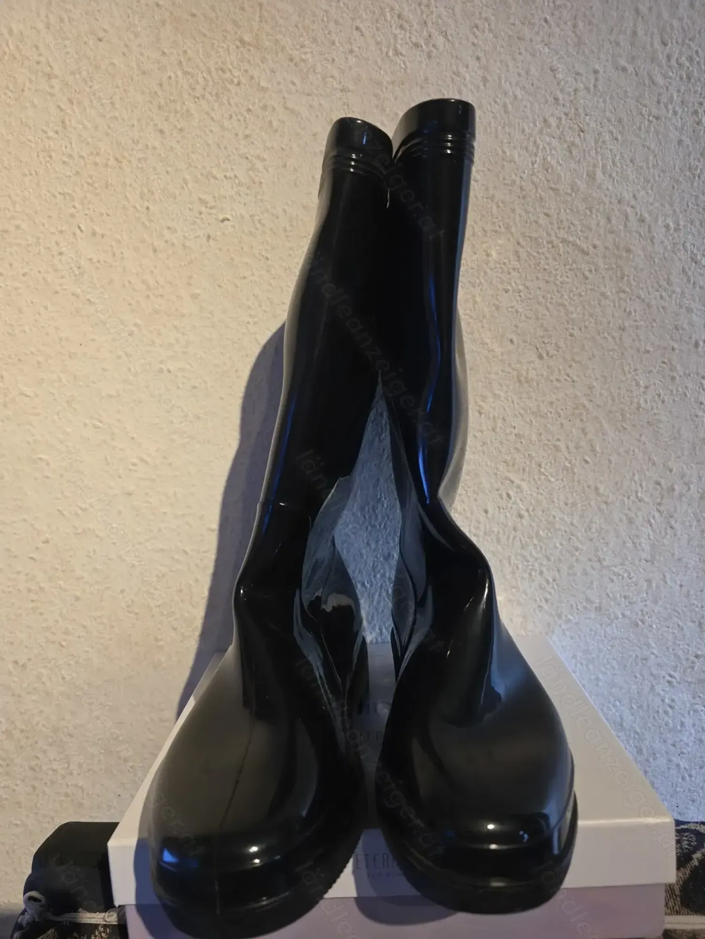Lack Gummi Stiefel