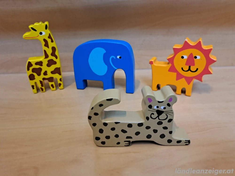 Holztiere 4 Stk