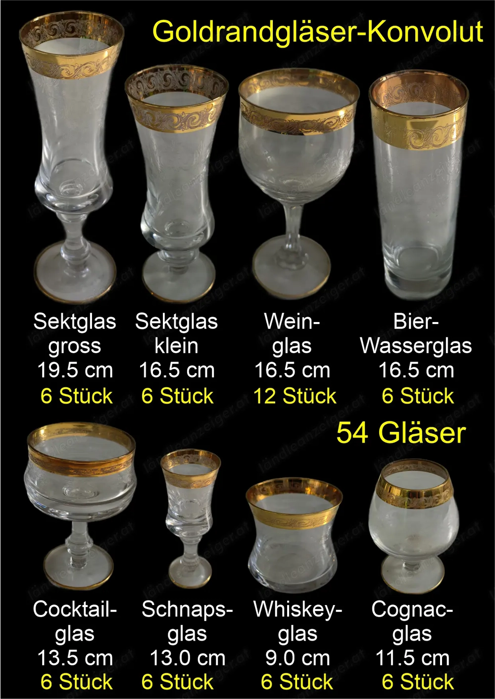 großes Gläserkonvolut