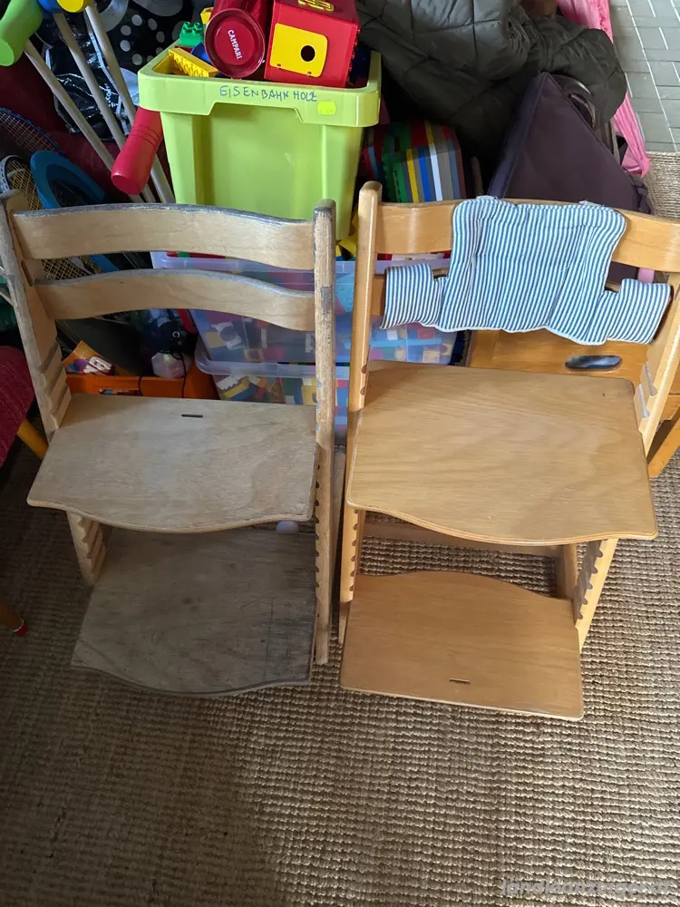 Tripp Trapp Stokke Hochstuhl  Kinder nur noch der graue da - der mit dem blauen Polster ist weg 