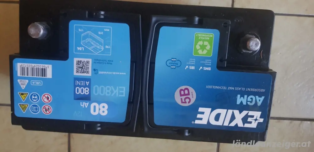 EXIDE Starterbatterie AGM