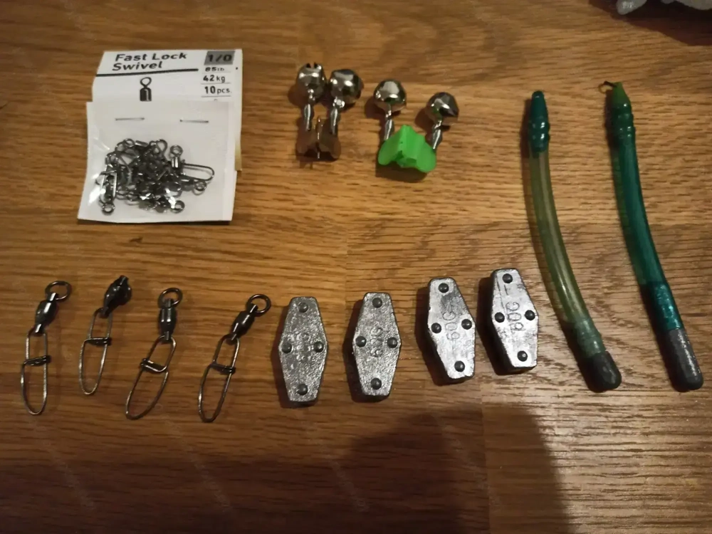 Angelzubehör, Grundblei 60g, Tiroler Hölzl, Aalglocken, Fast Lock Swivel