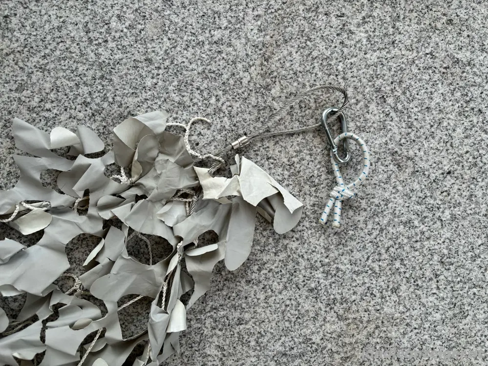 Tarnnetz- weiss   grau