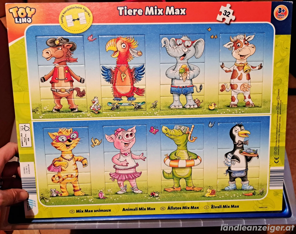 Puzzle Tiere Mix Max