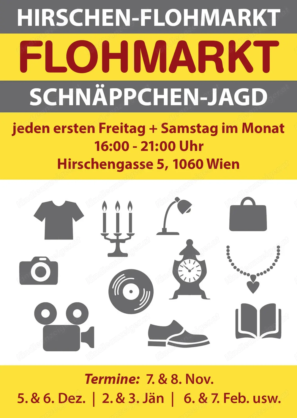 Hirschen-Flohmarkt in 1060 Wien