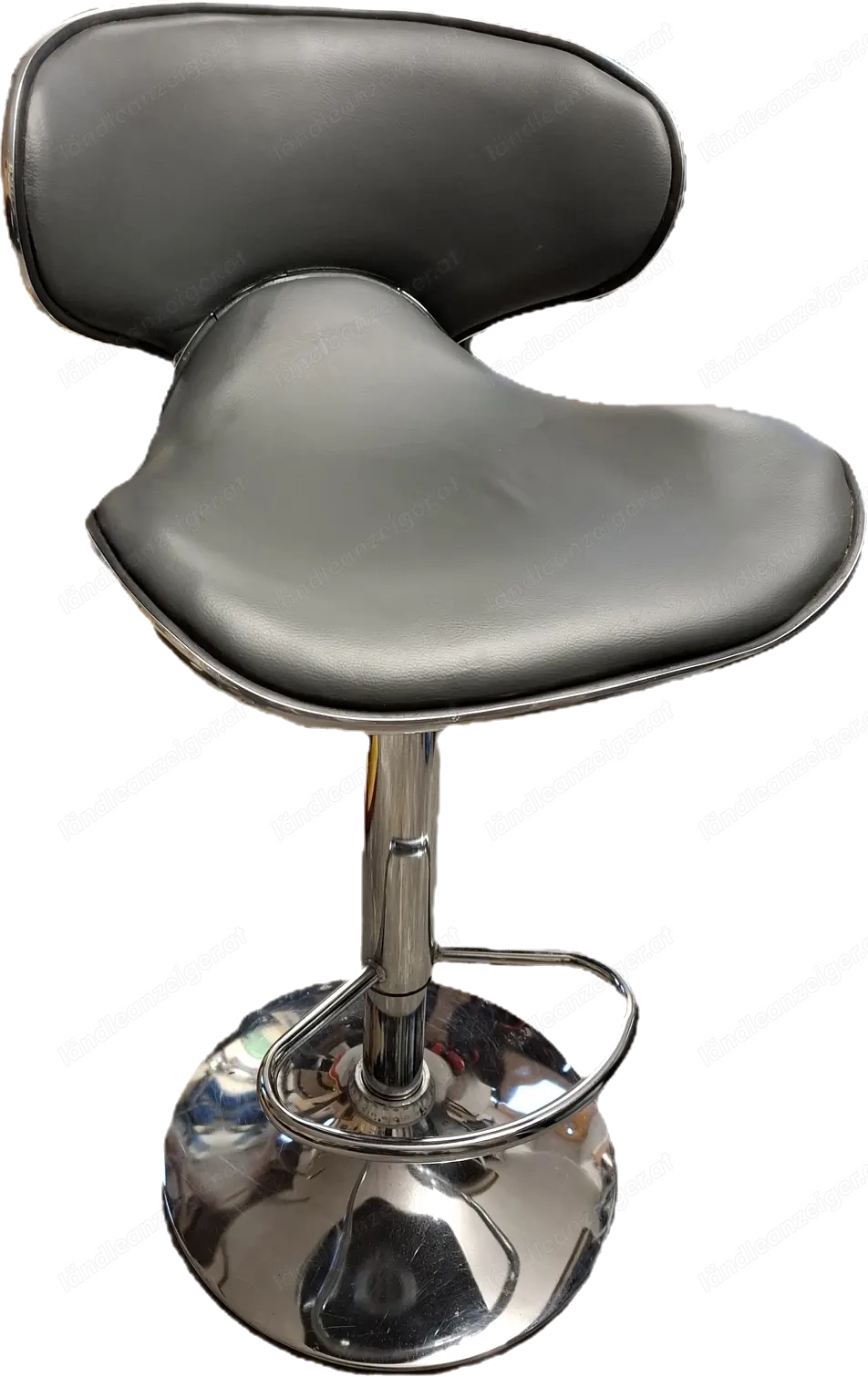 Barhocker Leder Chrom