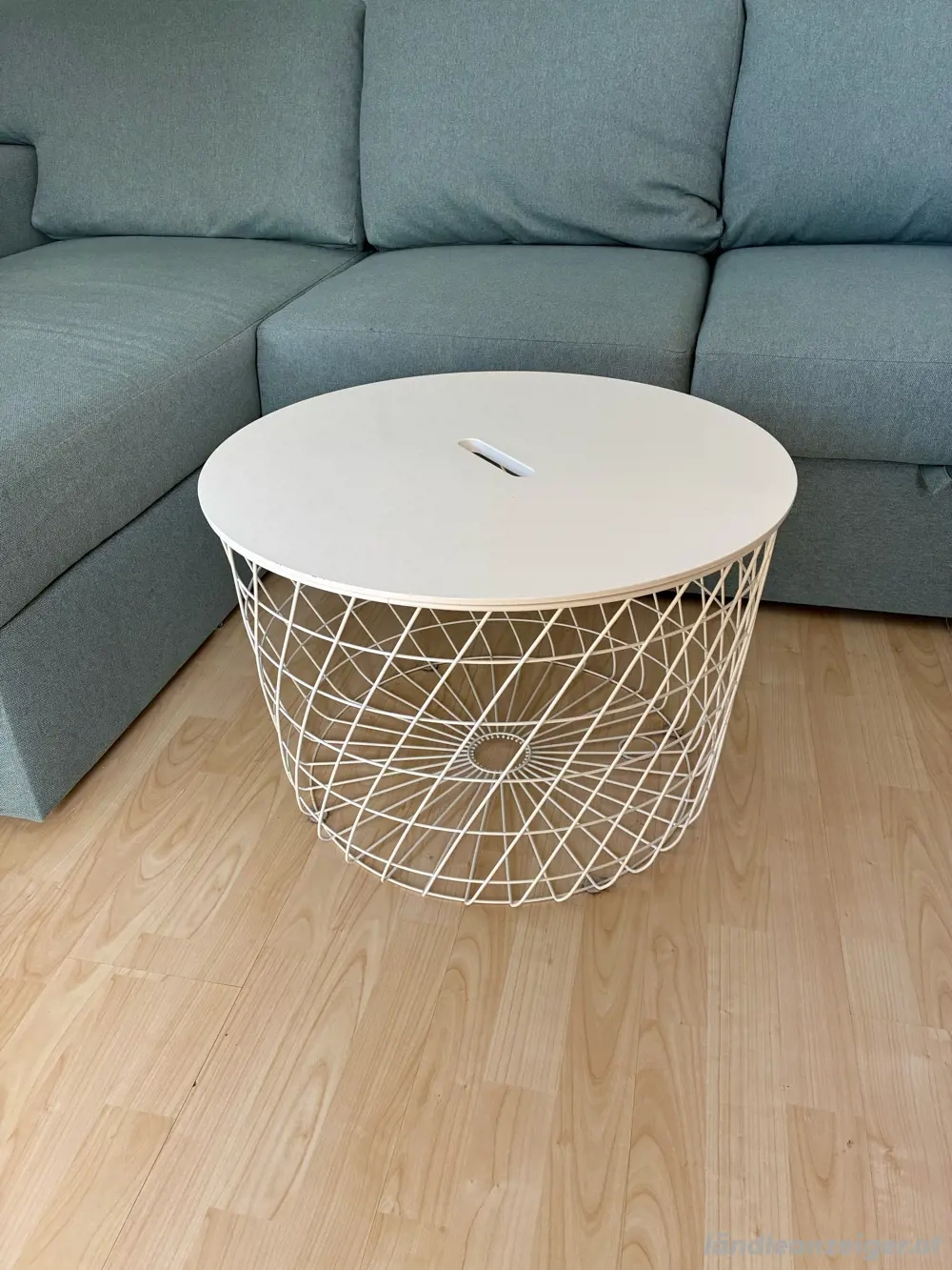 IKEA KVISTBRO Aufbewahrungstisch, weiß, 61 cm