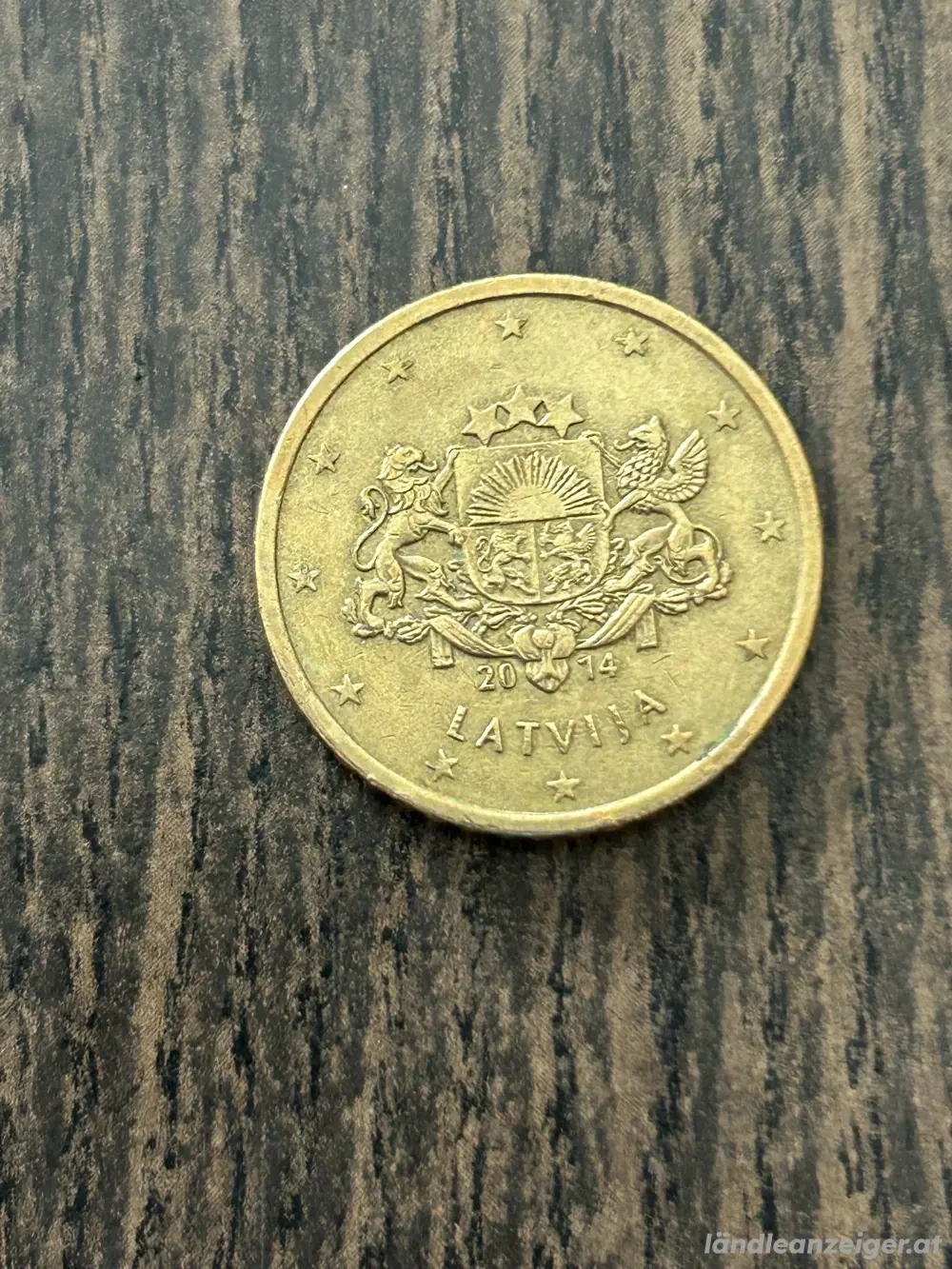 50 Cent Umlaufmünze Lettland 2014