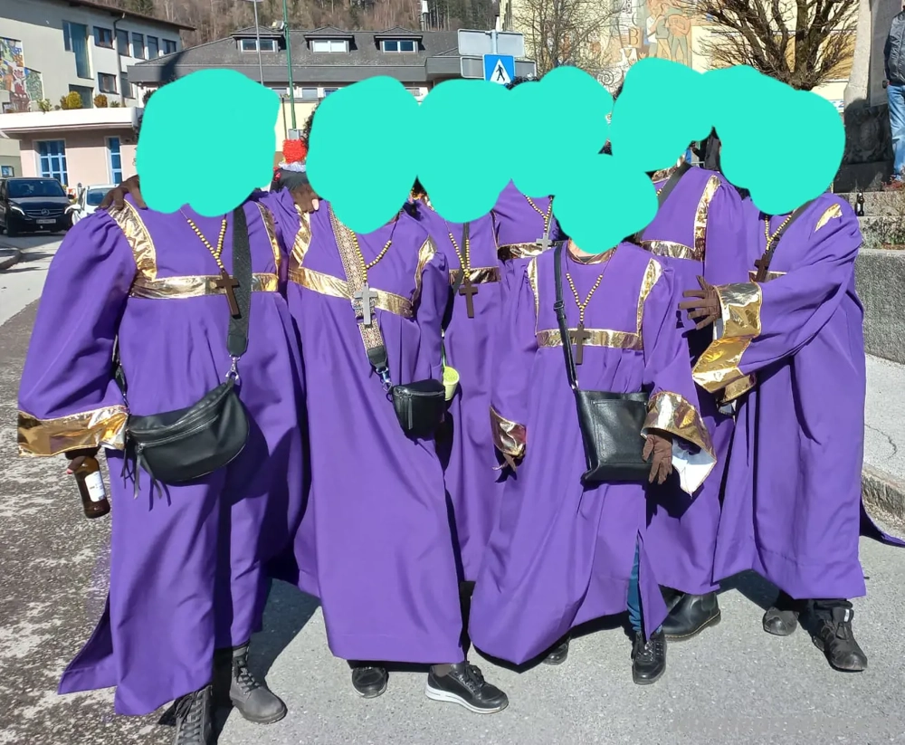 Faschingsgewand für 7 Personen , Gospelsängerinnen