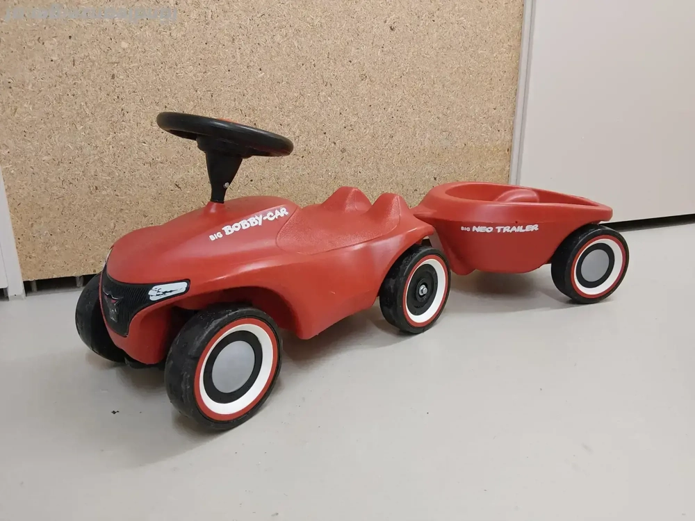 Bobby Car mit Anhänger und Silent-Bereifung