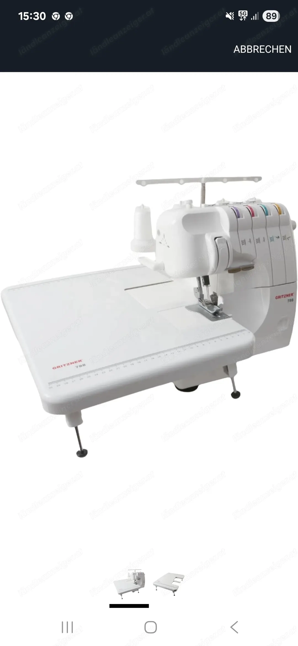 Gritzner 788 neu mit Anschiebetisch