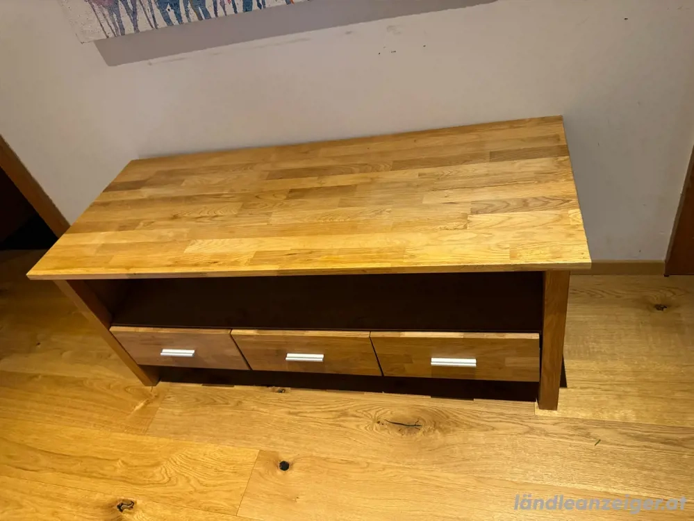 Board Komode Vollholz TV Möbel 120 cm x 50 cm 