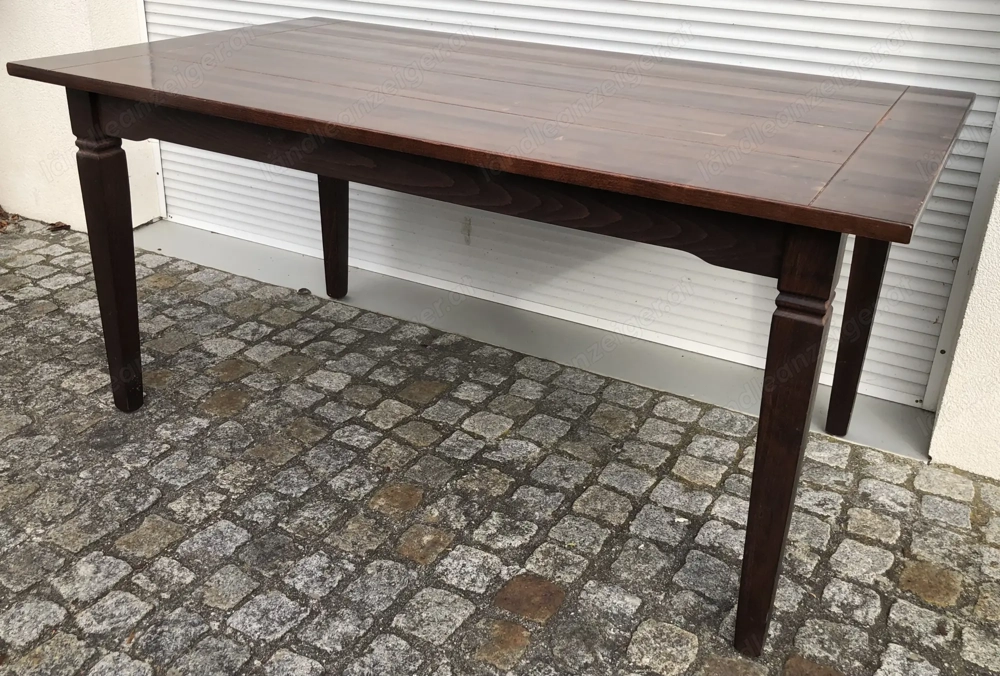 massiver Vollholz Tisch Länge 1,60 Meter Höhe 76 cm