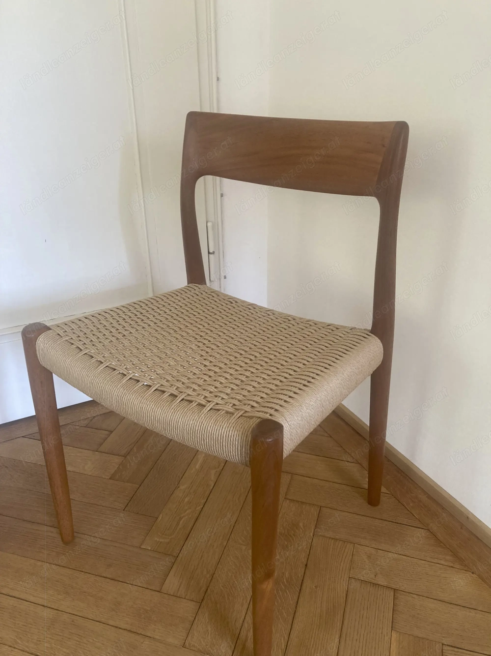 Esszimmerstühle aus Teak von Niels Möller, Modell 77